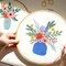 8 Pcs 8 Sizes Round+Oval Embroidery Hoops Set,8cm to 26cm with 1 pcs Screwdriver